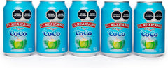 Agua de Coco Natural El Mexicano 310 ml (Paquete de 24 Latas)