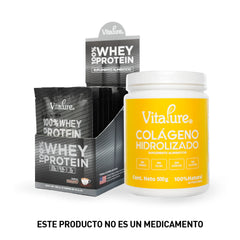 Combo: 12 Sobres de Whey Protein Premium + Caja de Colágeno Hidrolizado