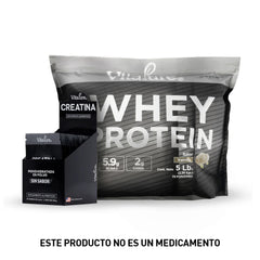Combo: Whey Protein 5Lb + 20 Sobres Creatina