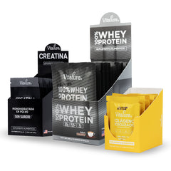 Combo de Sobres: Whey Protein + Creatina + Colágeno Hidrolizado