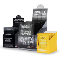 Combo de Sobres: Whey Protein + Creatina + Colágeno Hidrolizado