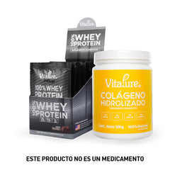 Combo: 12 Sobres de Whey Protein Premium + Caja de Colágeno Hidrolizado