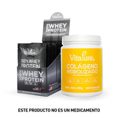 Combo: 12 Sobres de Whey Protein Premium + Caja de Colágeno Hidrolizado