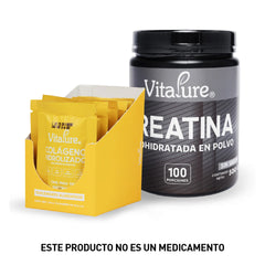 Combo: 12 Sobres de Colágeno Hidrolizado + Creatina Monohidratada (500g)