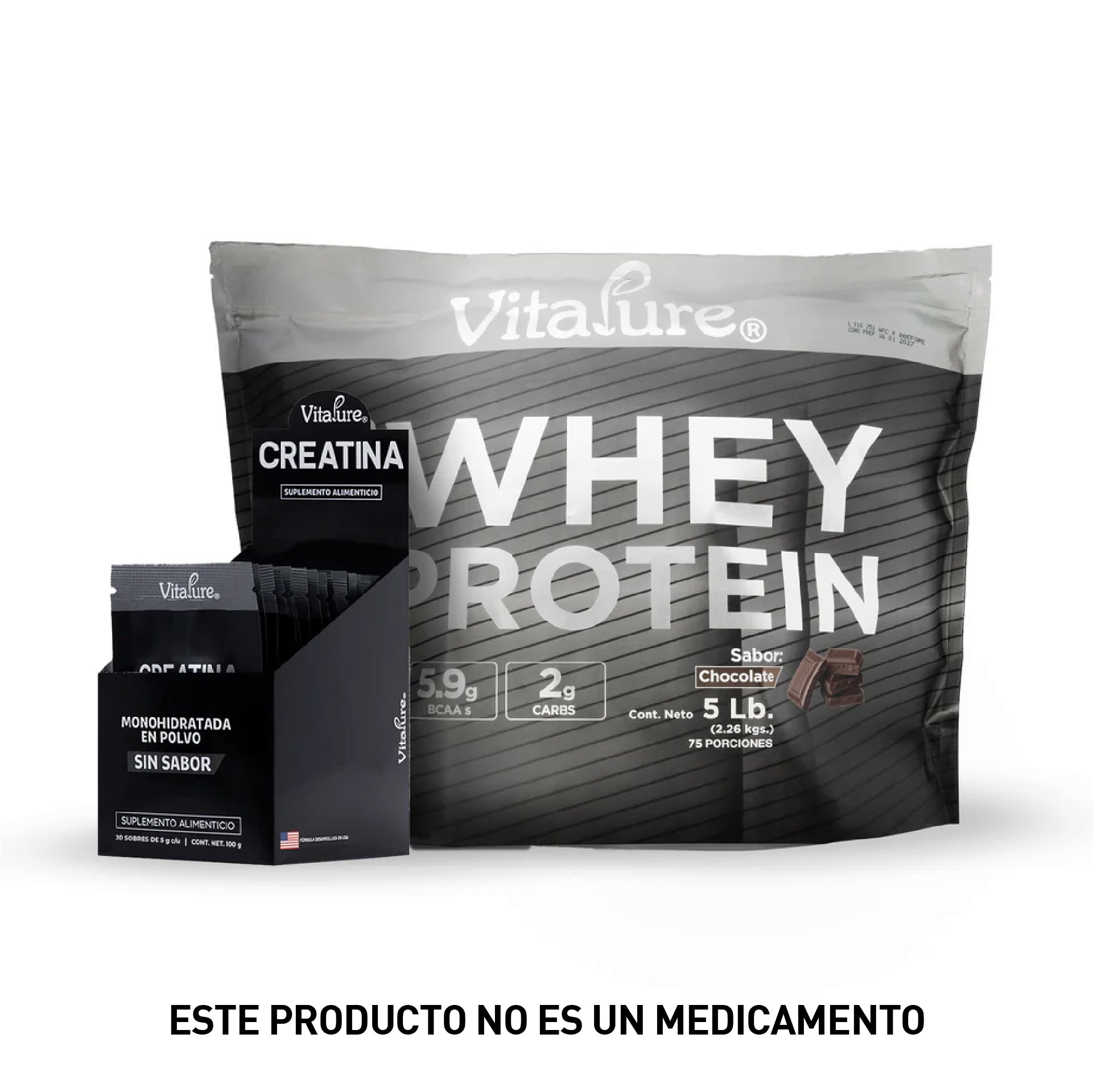 Combo: Whey Protein 5Lb + 20 Sobres Creatina