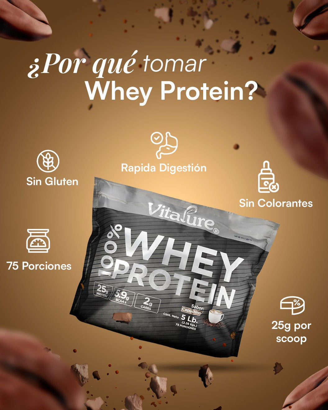 Whey Protein: 5Lb/2.26 Kg