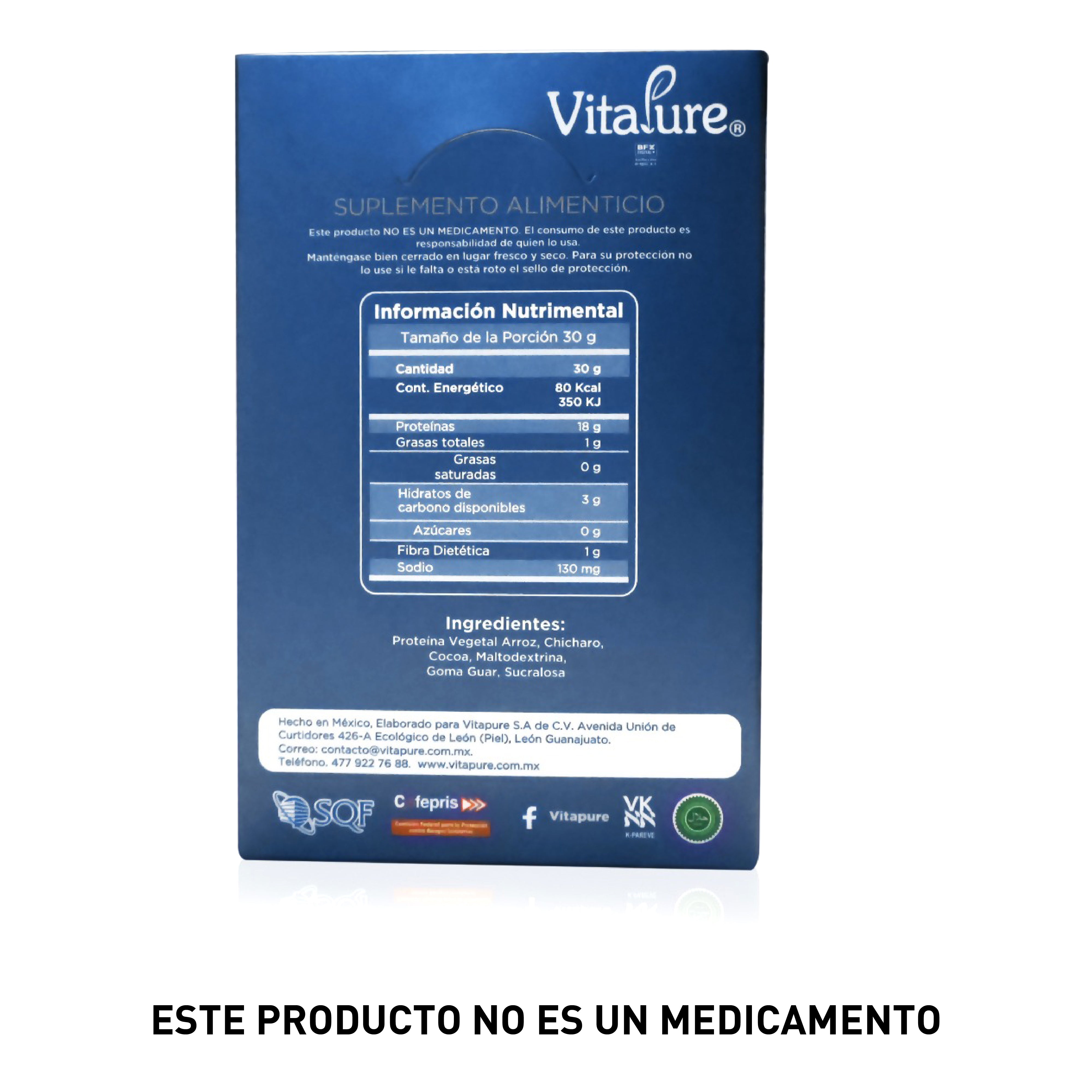 Proteína Vegetal Premium (Caja con 12 Sobres)