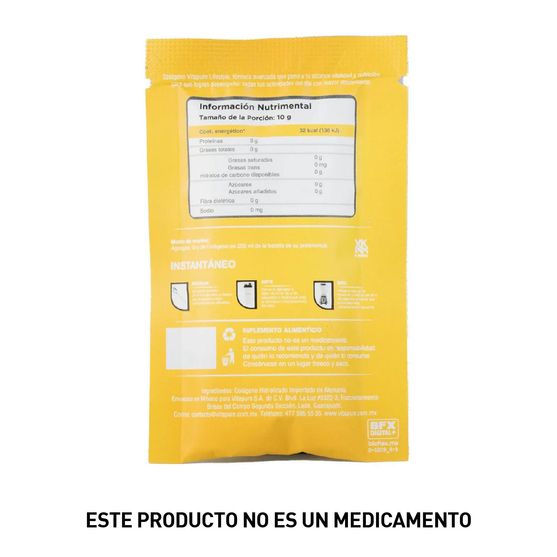 Colágeno Hidrolizado Premium Vitapure (Caja con 12 Sobres)