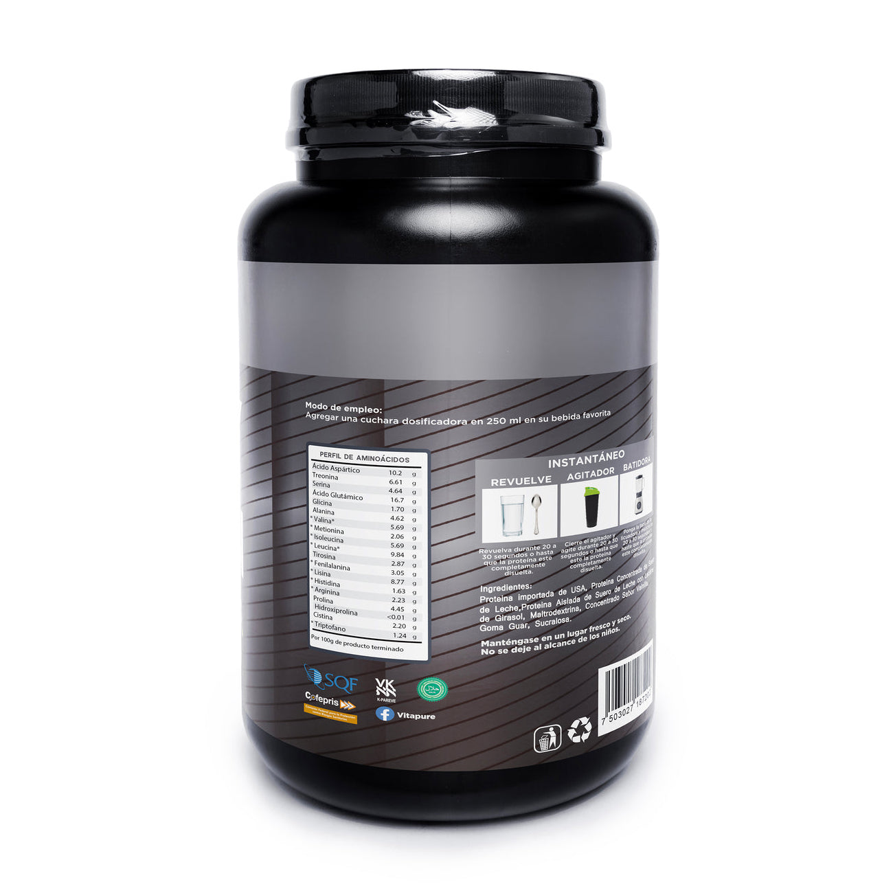 Whey Protein: 907g