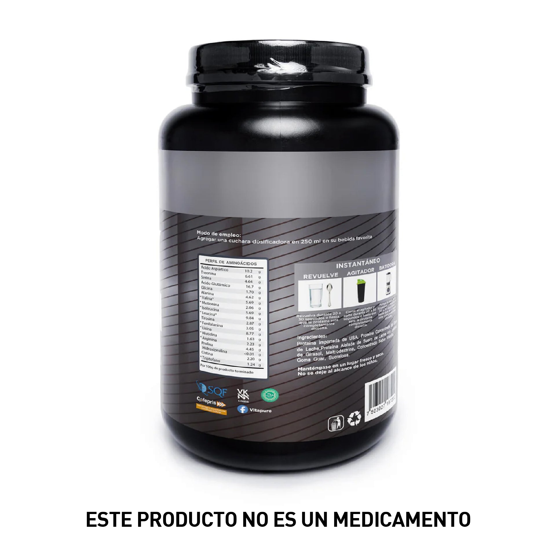 Whey Protein: 907g